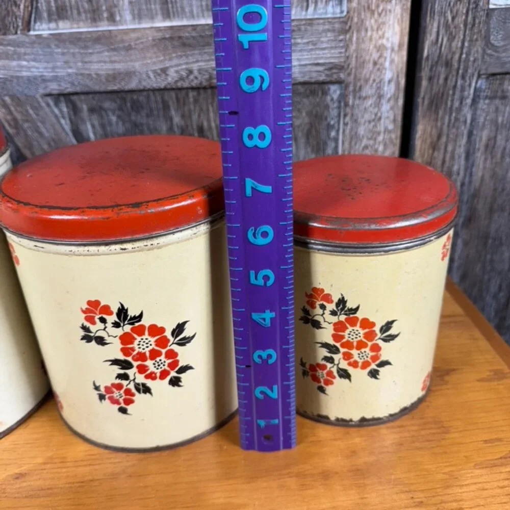 Antique Decoware Canister Set‎